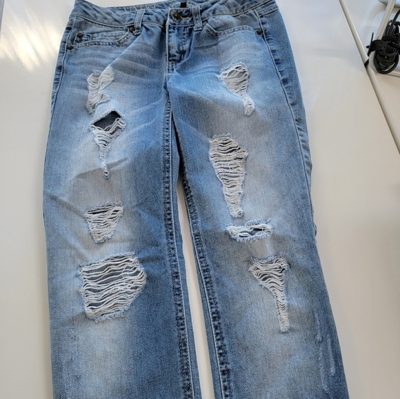 Rewash Vintage Reunion Distressed Jeans Size 1 (25) - Picture 4 of 14